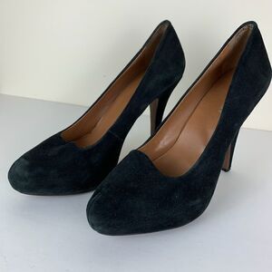 ‎Cynthia Rowley Black Suede Platform Stilettos